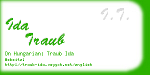 ida traub business card